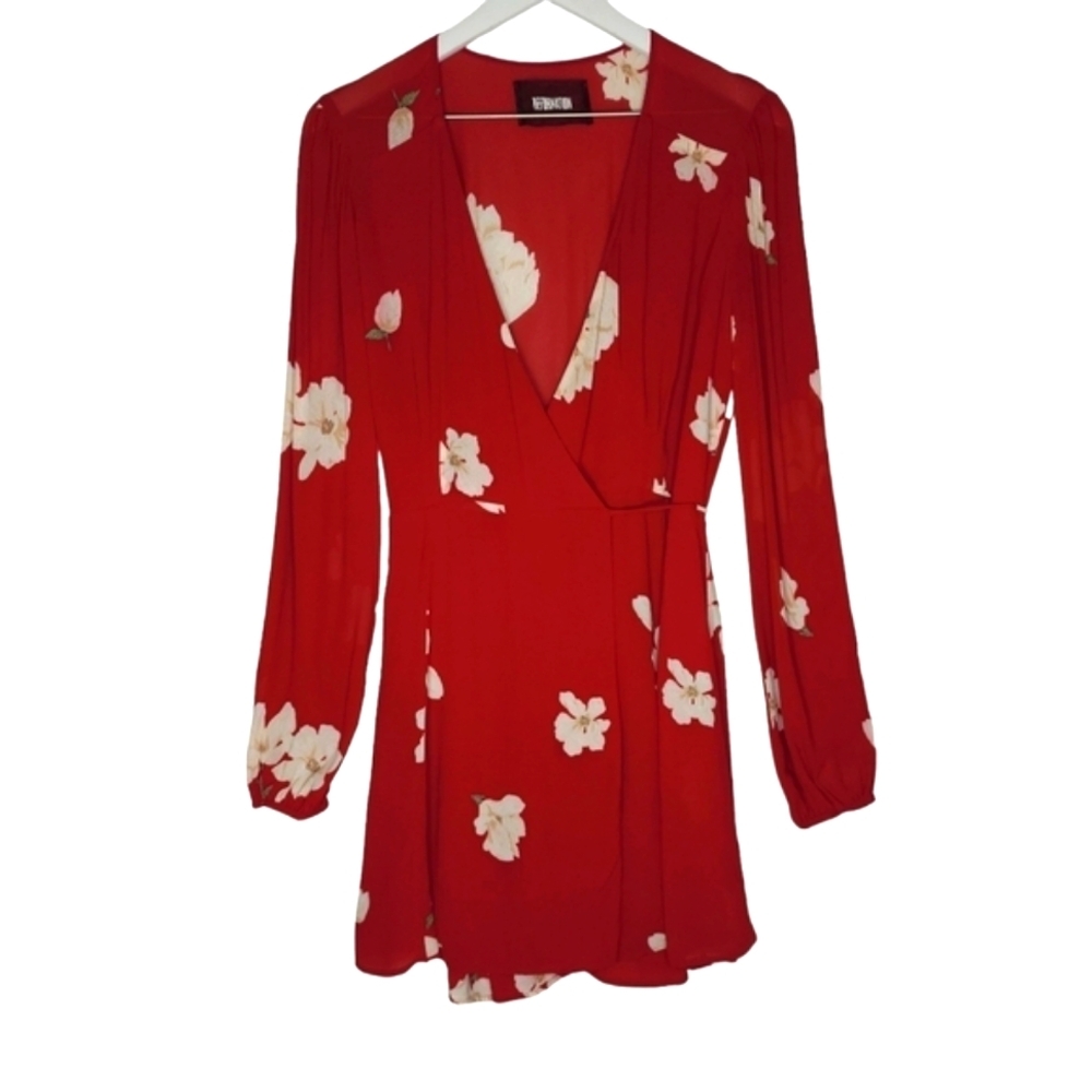 Reformation Red Floral Mini Dress